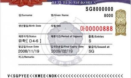 Thông tin cần biết về các loại Visa Hàn